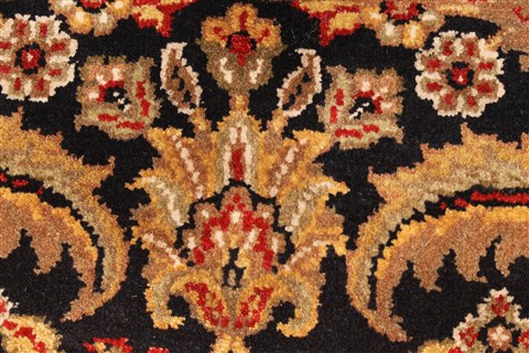 Jaipur Black Hand Knotted 40 X 60 Area Rug 250-28221 Image 11