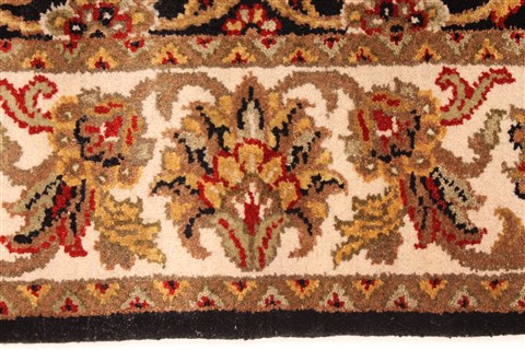 Jaipur Black Hand Knotted 40 X 60 Area Rug 250-28221 Image 2