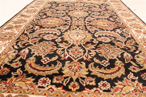 Jaipur Black Hand Knotted 40 X 60 Area Rug 250-28221 Image 3