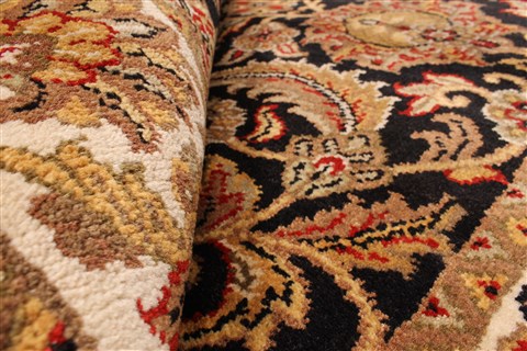 Jaipur Black Hand Knotted 40 X 60 Area Rug 250-28221 Image 5