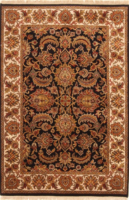 Jaipur Black Hand Knotted 40 X 60 Area Rug 250-28221 Image 0