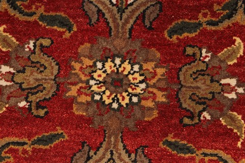 Jaipur Red Hand Knotted 30 X 50 Area Rug 250-28222 Image 8