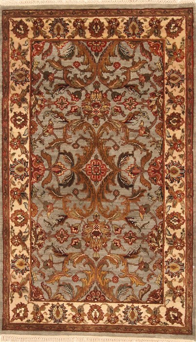 Jaipur Beige Hand Knotted 30 X 50 Area Rug 250-28223 Image 0
