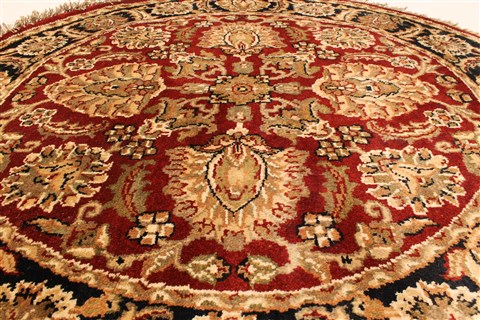 Jaipur Beige Round Hand Knotted 40 X 40 Area Rug 250-28224 Image 9