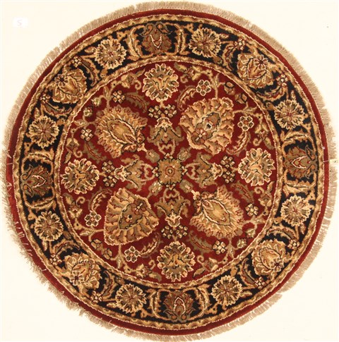 Jaipur Beige Round Hand Knotted 40 X 40 Area Rug 250-28224 Image 0
