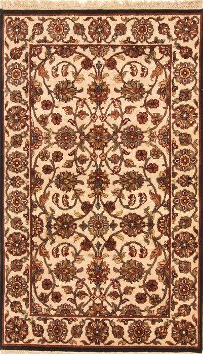 Jaipur White Hand Knotted 30 X 50 Area Rug 250-28225 Image 0