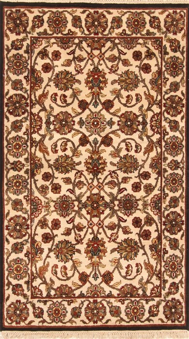 Jaipur White Hand Knotted 30 X 50 Area Rug 250-28227 Image 0