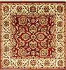 Jaipur Red Square Hand Knotted 40 X 40  Area Rug 250-28228 Thumb 0