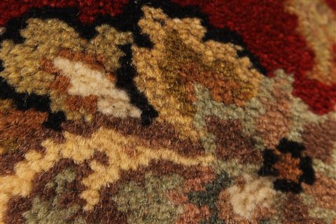 Jaipur Black Square Hand Knotted 40 X 40 Area Rug 250-28229 Image 2