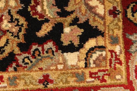 Jaipur Black Square Hand Knotted 40 X 40 Area Rug 250-28229 Image 4