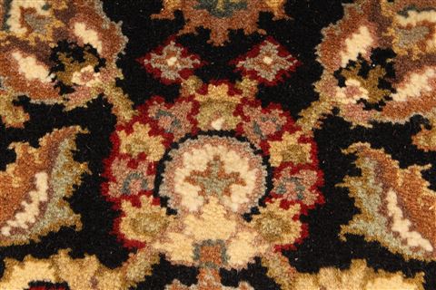 Jaipur Black Square Hand Knotted 40 X 40 Area Rug 250-28229 Image 5