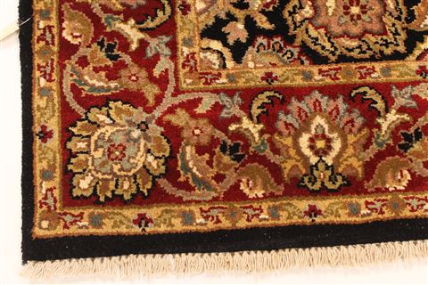 Jaipur Black Square Hand Knotted 40 X 40 Area Rug 250-28229 Image 7
