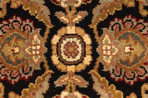 Jaipur Black Square Hand Knotted 40 X 40 Area Rug 250-28229 Image 8
