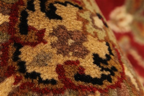 Jaipur Beige Square Hand Knotted 39 X 40 Area Rug 250-28230 Image 4