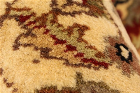 Jaipur Beige Square Hand Knotted 39 X 40 Area Rug 250-28230 Image 5