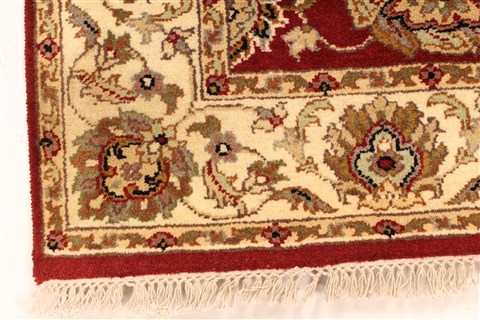 Jaipur Beige Square Hand Knotted 39 X 40 Area Rug 250-28230 Image 7