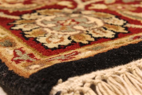 Jaipur Black Square Hand Knotted 40 X 40 Area Rug 250-28231 Image 10