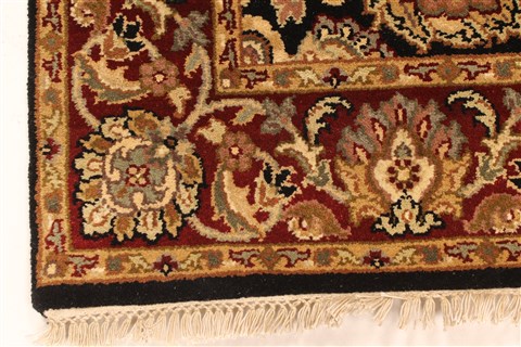 Jaipur Black Square Hand Knotted 40 X 40 Area Rug 250-28231 Image 11