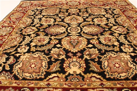 Jaipur Black Square Hand Knotted 40 X 40 Area Rug 250-28231 Image 3
