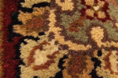 Jaipur Black Square Hand Knotted 40 X 40 Area Rug 250-28231 Image 5