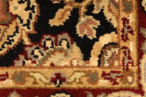Jaipur Black Square Hand Knotted 40 X 40 Area Rug 250-28231 Image 7