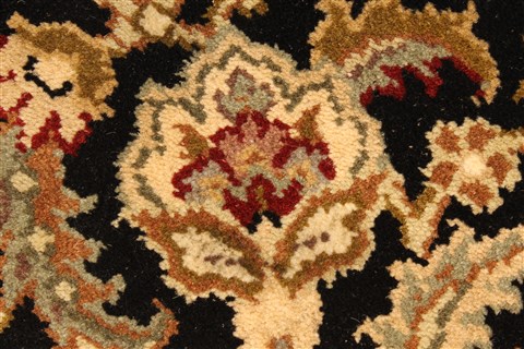 Jaipur Black Square Hand Knotted 40 X 40 Area Rug 250-28231 Image 8