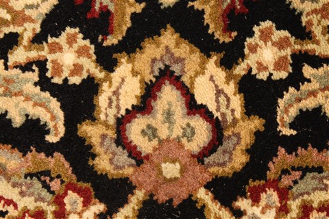 Jaipur Black Square Hand Knotted 40 X 40 Area Rug 250-28231 Image 9