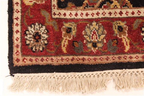 Jaipur Black Hand Knotted 26 X 40 Area Rug 250-28234 Image 1