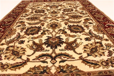 Jaipur White Hand Knotted 40 X 60 Area Rug 250-28237 Image 4