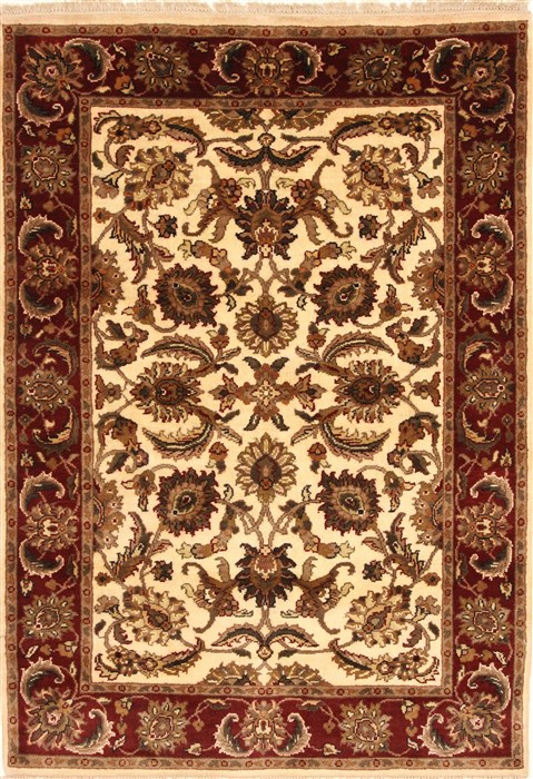 Jaipur White Hand Knotted 40 X 60 Area Rug 250-28237 Image 0