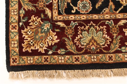 Jaipur Black Hand Knotted 40 X 60 Area Rug 250-28238 Image 1