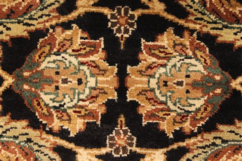 Jaipur Black Hand Knotted 40 X 60 Area Rug 250-28238 Image 2
