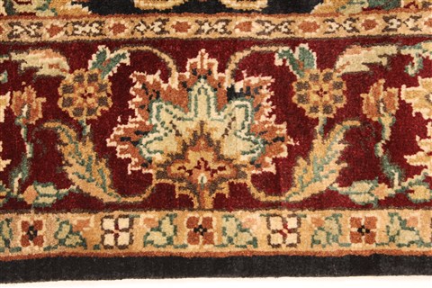 Jaipur Black Hand Knotted 40 X 60 Area Rug 250-28238 Image 3