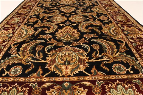 Jaipur Black Hand Knotted 40 X 60 Area Rug 250-28238 Image 4