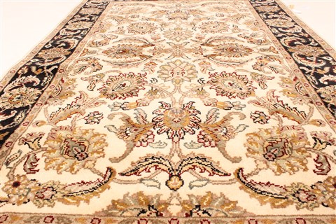 Jaipur Beige Hand Knotted 40 X 60  Area Rug 250-28239 Image 3