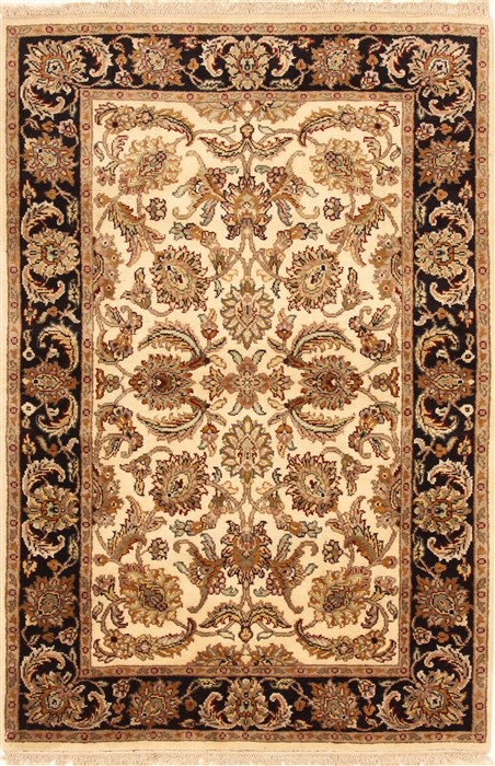 Jaipur Beige Hand Knotted 40 X 60  Area Rug 250-28239 Image 0