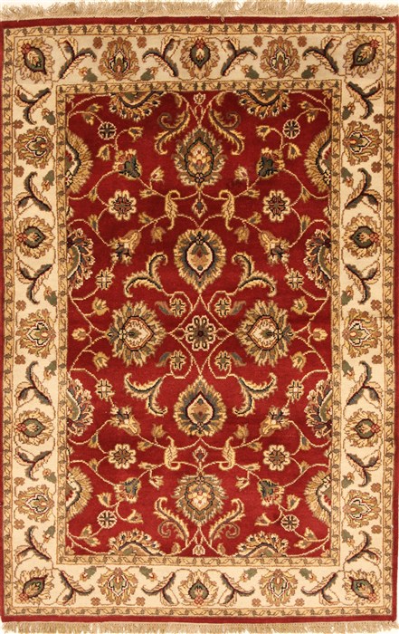 Jaipur Red Hand Knotted 40 X 60 Area Rug 250-28241 Image 0