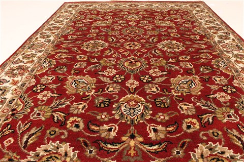 Jaipur Red Hand Knotted 40 X 60 Area Rug 250-28243 Image 4
