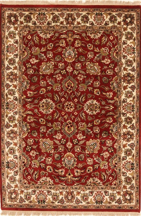 Jaipur Red Hand Knotted 40 X 60 Area Rug 250-28243 Image 0