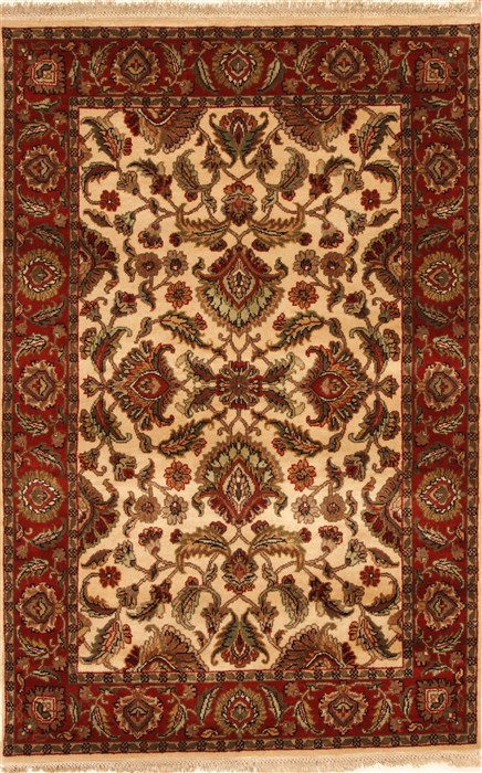 Jaipur Beige Hand Knotted 40 X 60 Area Rug 250-28246 Image 0