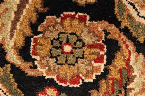 Jaipur Black Hand Knotted 40 X 60 Area Rug 250-28247 Image 10