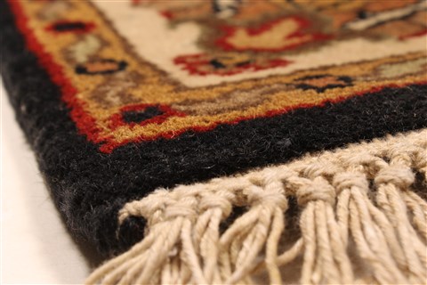 Jaipur Black Hand Knotted 40 X 60 Area Rug 250-28247 Image 11