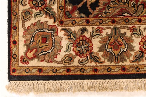 Jaipur Black Hand Knotted 40 X 60 Area Rug 250-28247 Image 1