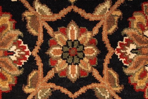 Jaipur Black Hand Knotted 40 X 60 Area Rug 250-28247 Image 2
