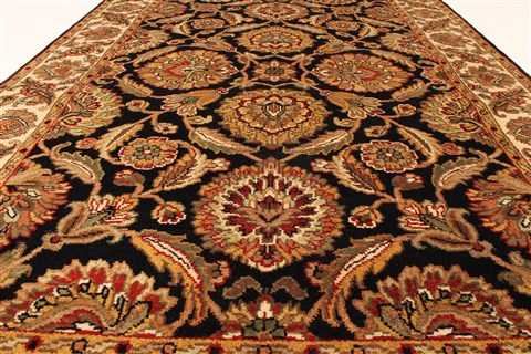 Jaipur Black Hand Knotted 40 X 60 Area Rug 250-28247 Image 4