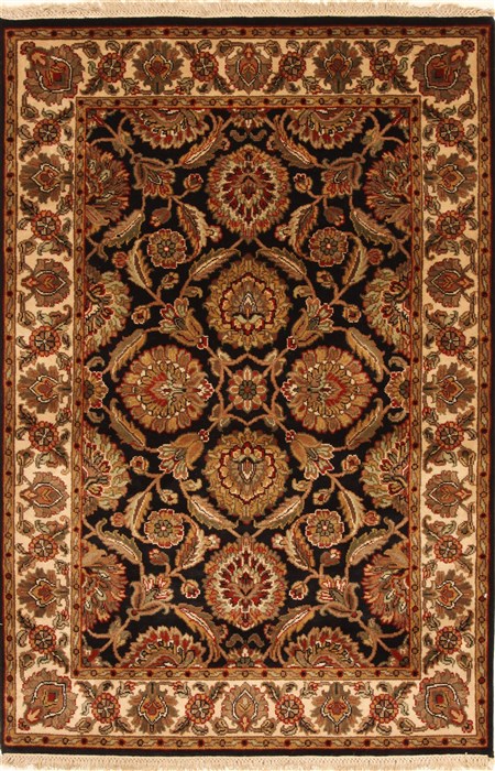 Jaipur Black Hand Knotted 40 X 60 Area Rug 250-28247 Image 0