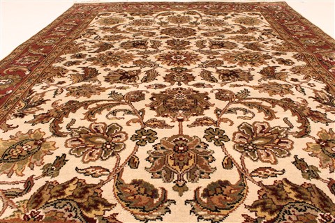 Jaipur White Hand Knotted 50 X 70 Area Rug 250-28250 Image 4
