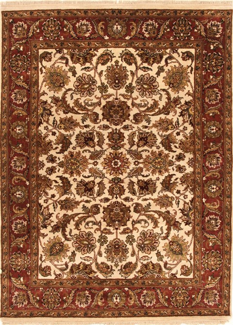Jaipur White Hand Knotted 50 X 70 Area Rug 250-28250 Image 0