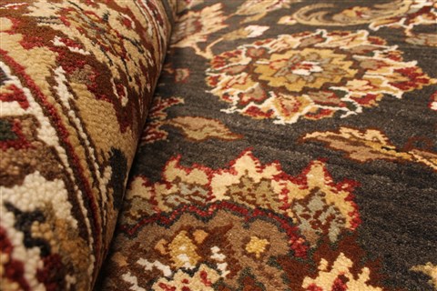 Jaipur Brown Hand Knotted 50 X 70 Area Rug 250-28252 Image 6