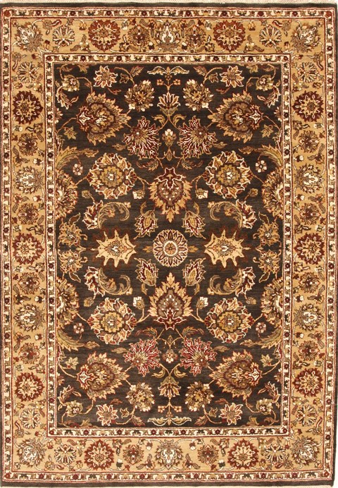 Jaipur Brown Hand Knotted 50 X 70 Area Rug 250-28252 Image 0